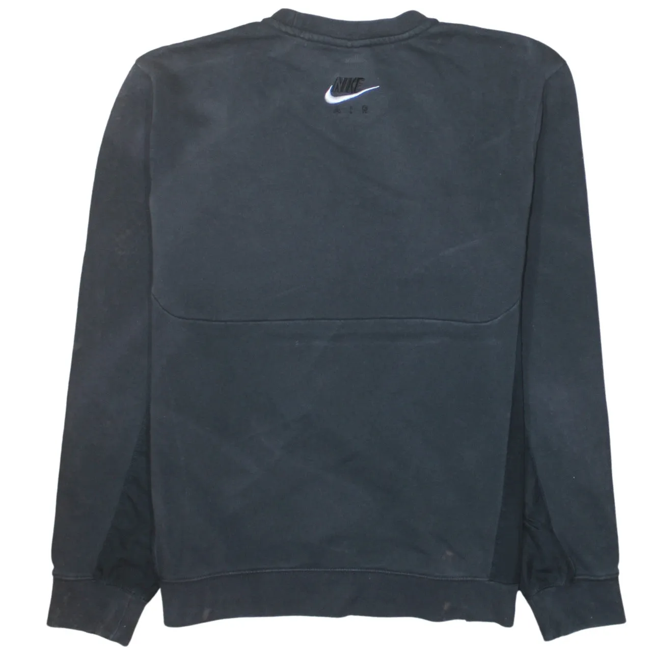 Nike 90's Swoosh Crew Neck Sweatshirt Medium Black sold by Vintage Club product image thumbnail 2