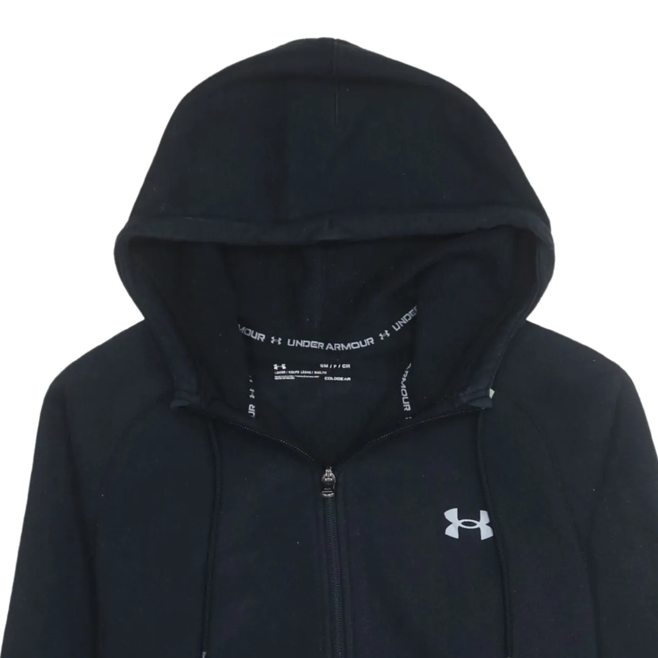 Under Armour 90's Lightweight Full Zip Up Hoodie Small Black sold by Vintage Club product image thumbnail 3