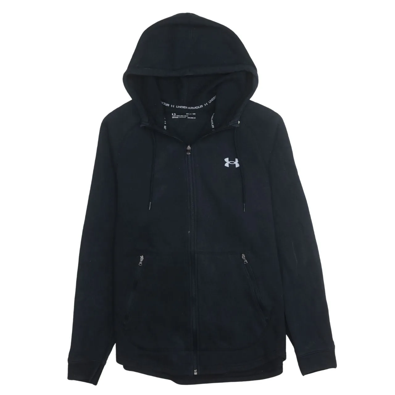 Under Armour 90's Lightweight Full Zip Up Hoodie Small Black sold by Vintage Club