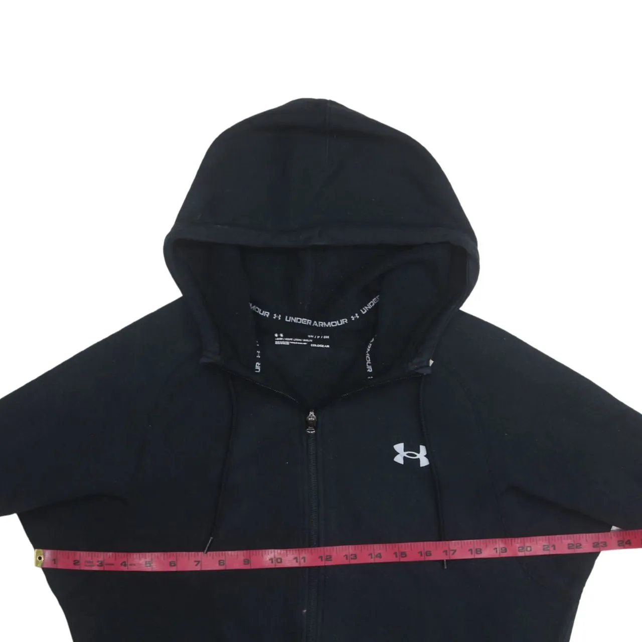 Under Armour 90's Lightweight Full Zip Up Hoodie Small Black sold by Vintage Club product image thumbnail 5