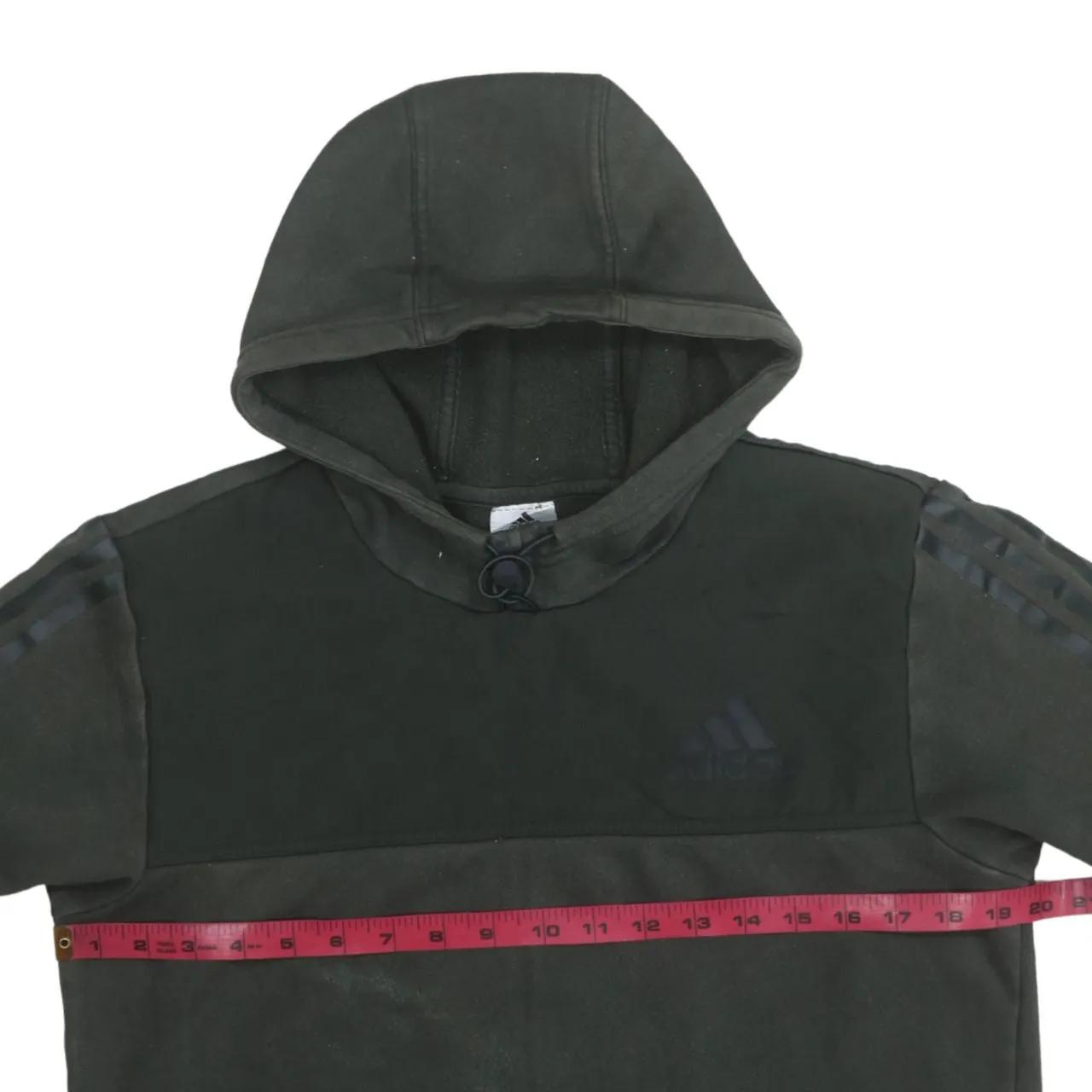 Adidas 90's Drawstring Pockets Pullover Hoodie Small Green sold by Vintage Club product image thumbnail 5