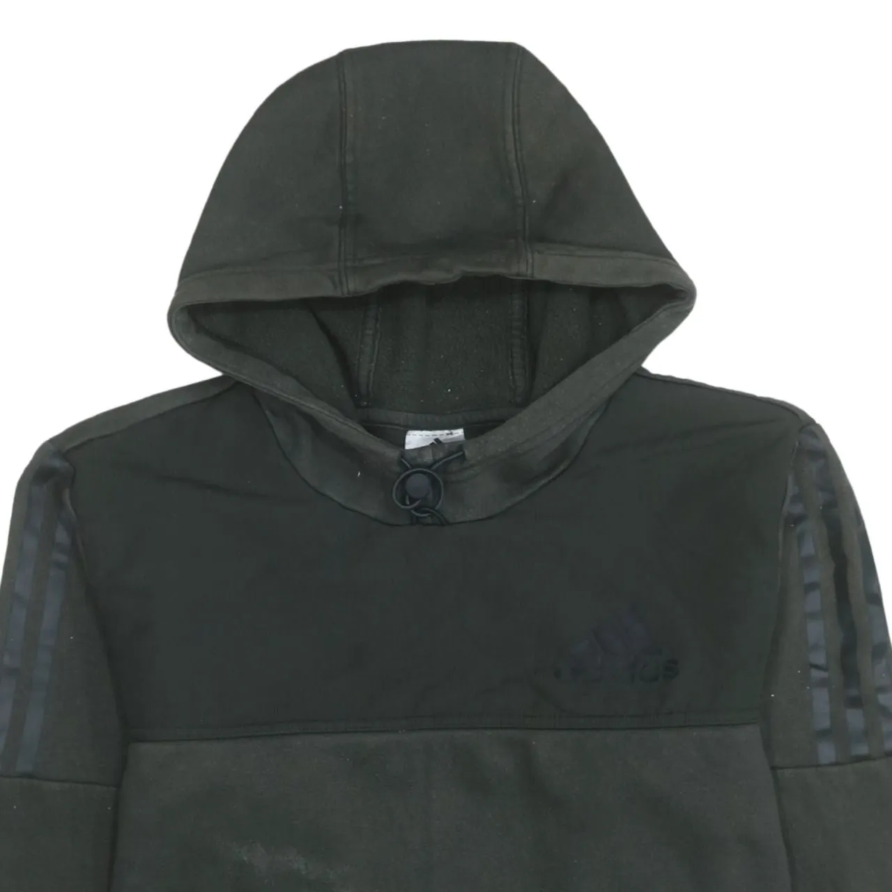 Adidas 90's Drawstring Pockets Pullover Hoodie Small Green sold by Vintage Club product image thumbnail 3