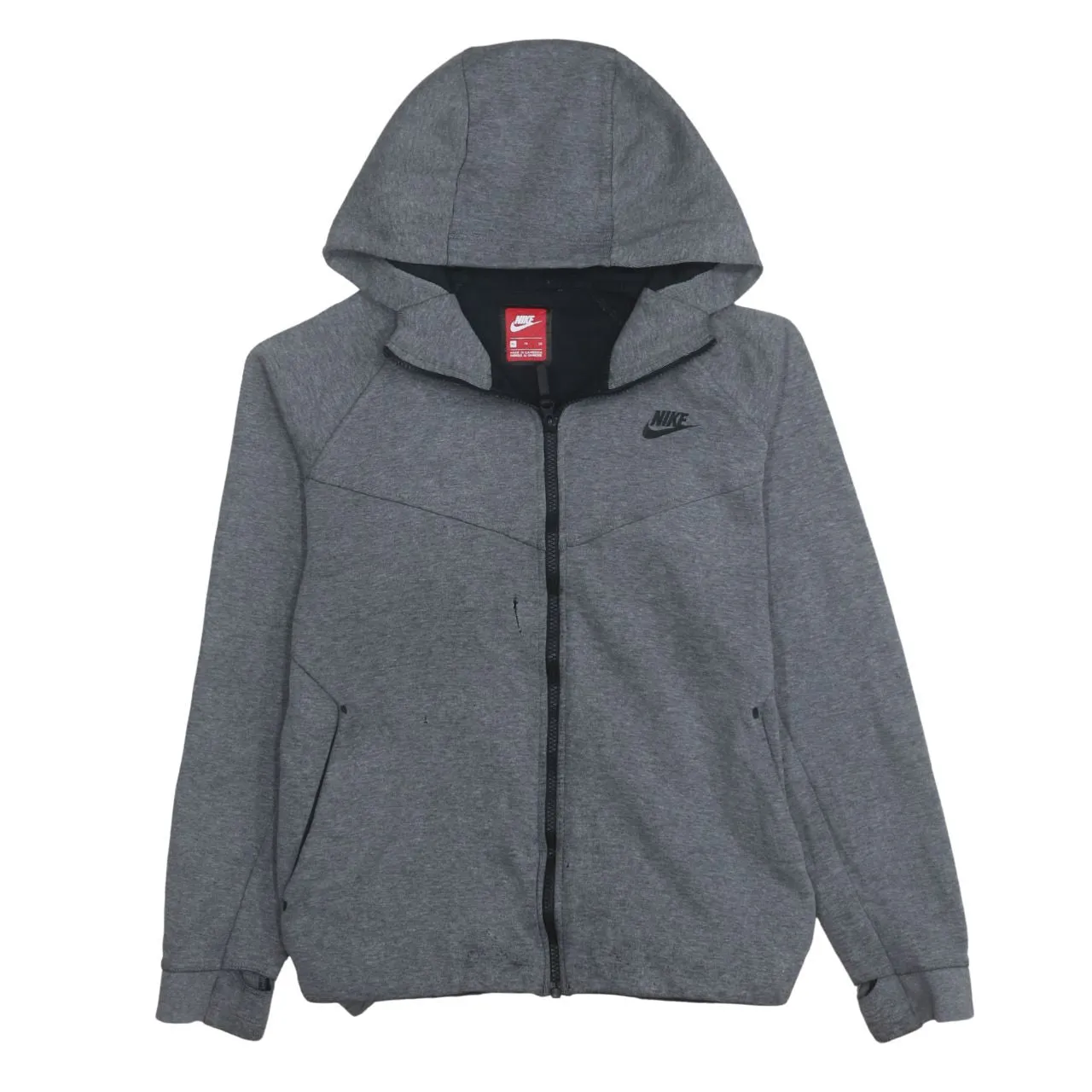 Nike 90's Swoosh Full Zip Up Hoodie XLarge Grey sold by Vintage Club