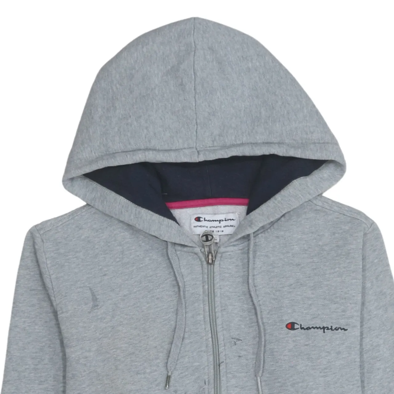 Champion 90's Lightweight Full Zip Up Hoodie Large Grey sold by Vintage Club product image thumbnail 3
