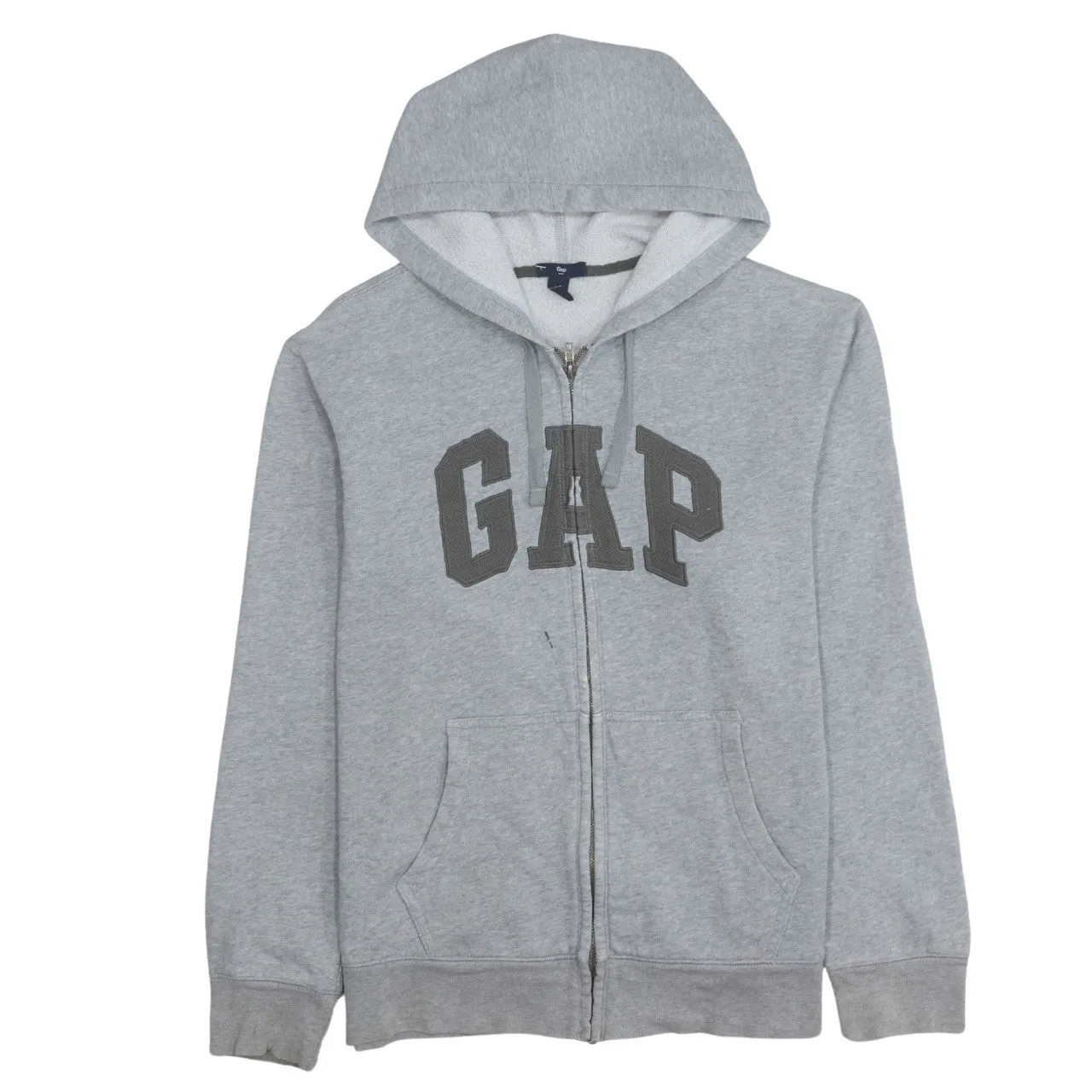 Gap 90's Spellout Full Zip Up Hoodie Large Grey sold by Vintage Club