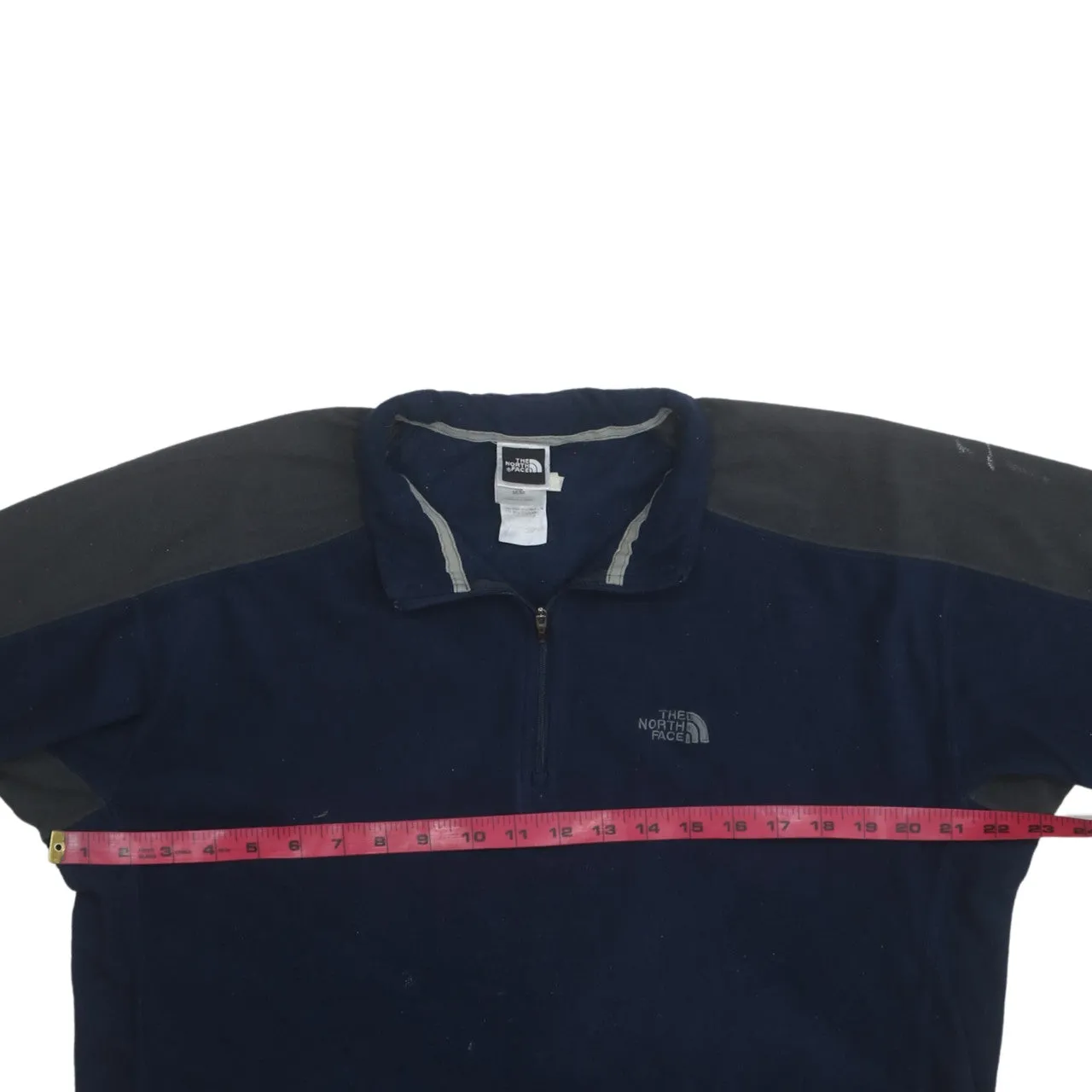 The North Face 90's Hiking Warm Quarter Zip Fleece Jumper Medium Navy Blue sold by Vintage Club product image thumbnail 5
