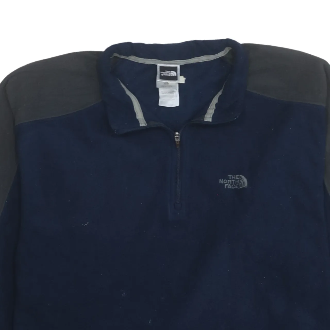 The North Face 90's Hiking Warm Quarter Zip Fleece Jumper Medium Navy Blue sold by Vintage Club product image thumbnail 3