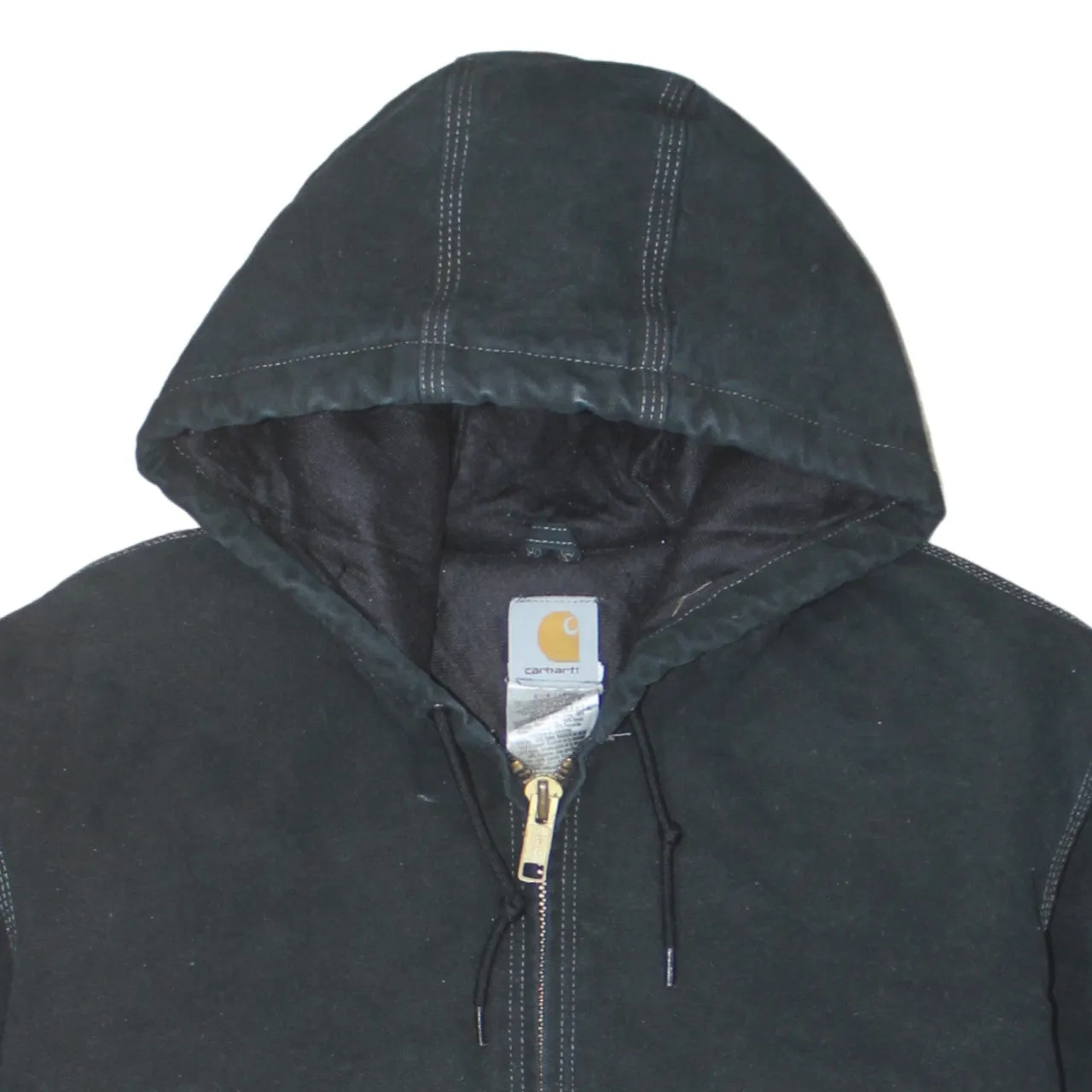 Carhartt 90's Hooded Full Zip Up Windbreaker XXLarge Black sold by Vintage Club product image thumbnail 3