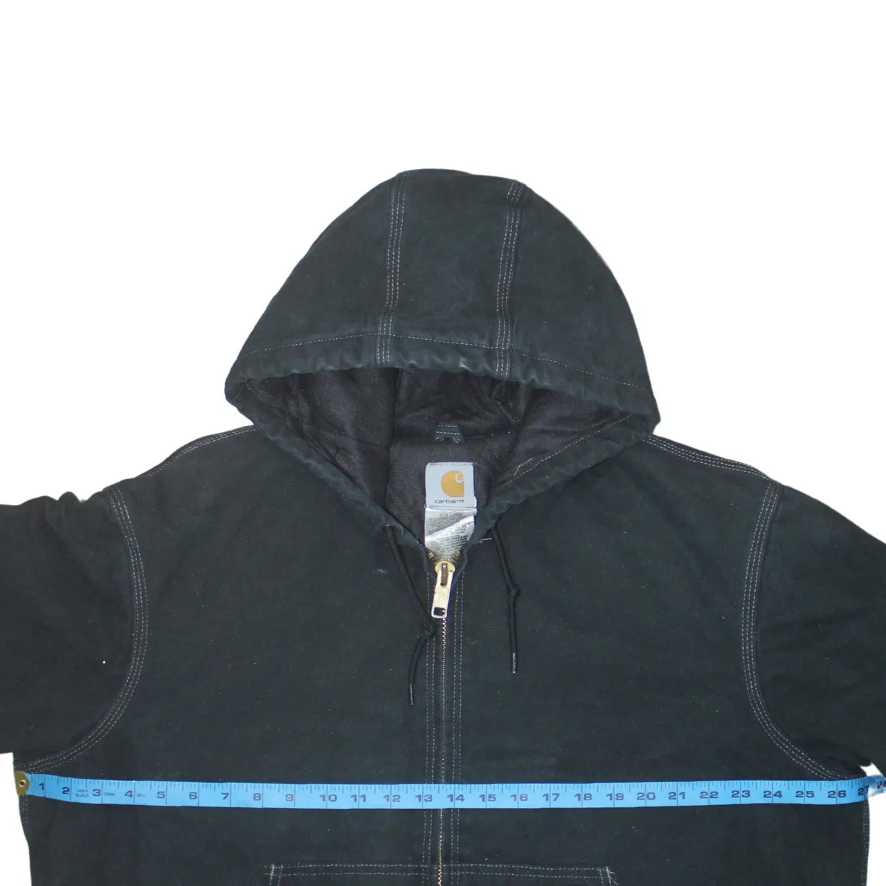 Carhartt 90's Hooded Full Zip Up Windbreaker XXLarge Black sold by Vintage Club product image thumbnail 5