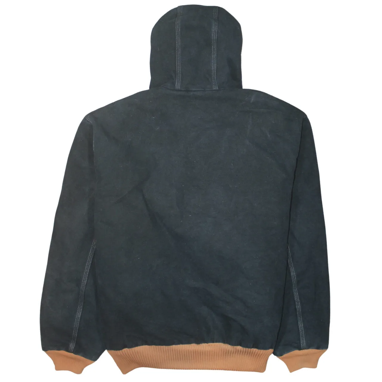 Carhartt 90's Hooded Full Zip Up Windbreaker XXLarge Black sold by Vintage Club product image thumbnail 2