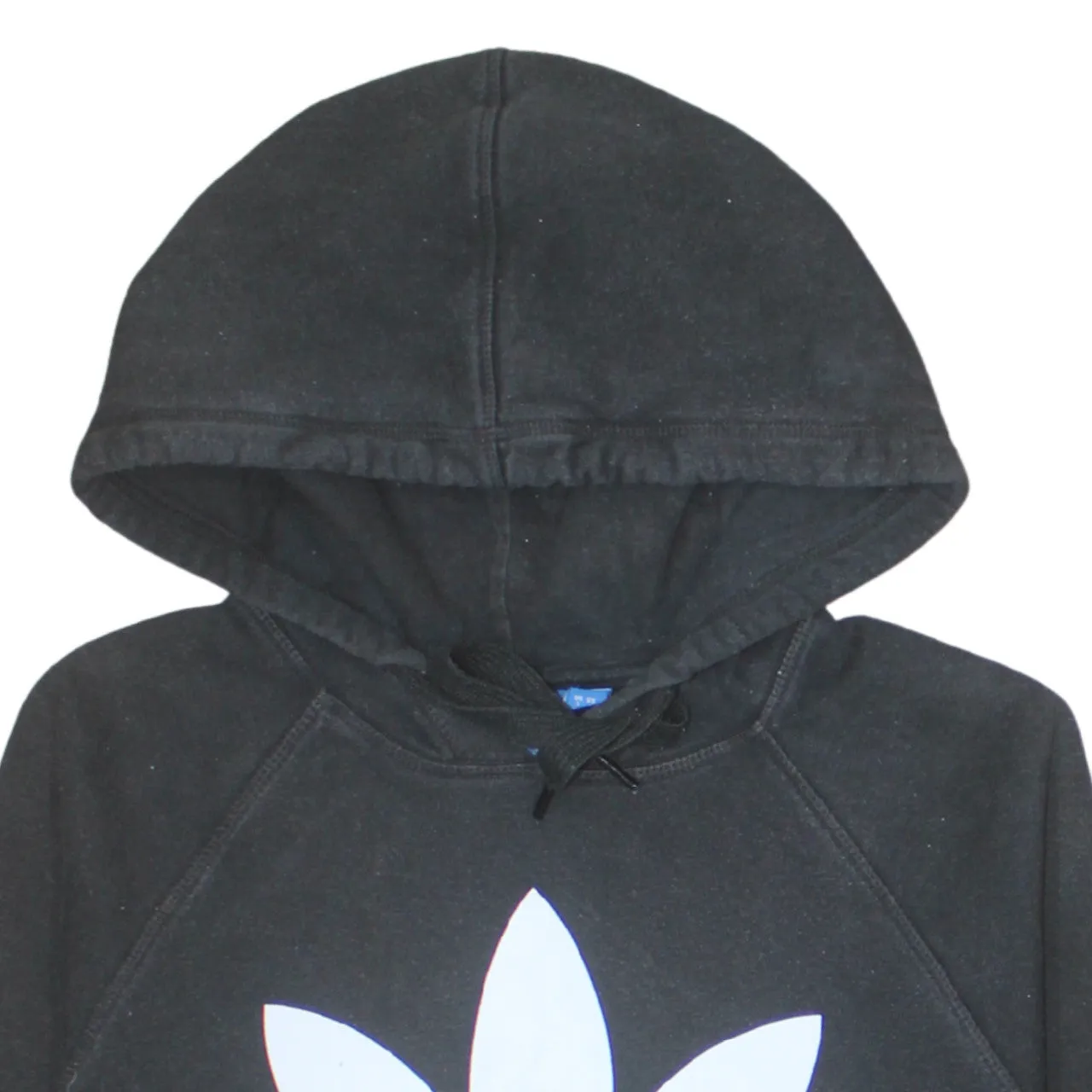 Adidas 90's Spellout Pullover Hoodie Small Black sold by Vintage Club product image thumbnail 3