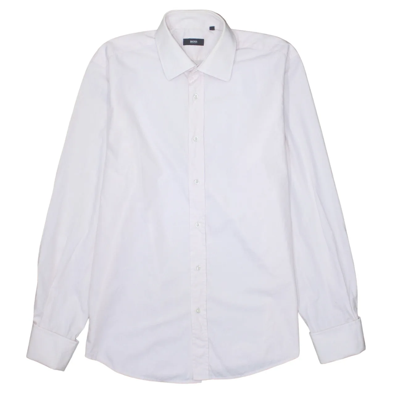 HUGO BOSS 90's Long Sleeve Button Up Shirt Medium Pink sold by Vintage Club