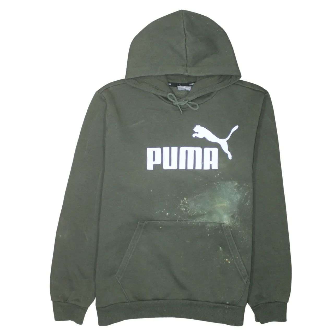 Puma 90's Spellout Pullover Hoodie Medium Green sold by Vintage Club
