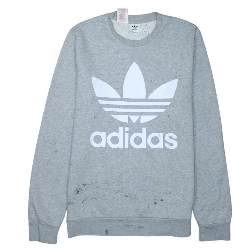 Adidas 90's Spellout Crew Neck Sweatshirt XLarge Grey sold by Vintage Club