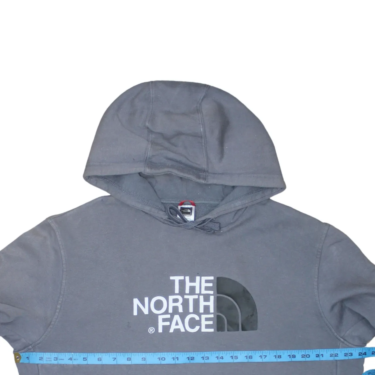 The North Face 90's Spellout Pullover Hoodie Large Grey sold by Vintage Club product image thumbnail 5