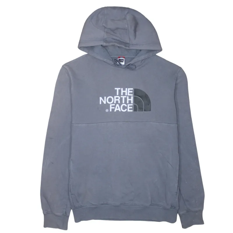 The North Face 90's Spellout Pullover Hoodie Large Grey sold by Vintage Club