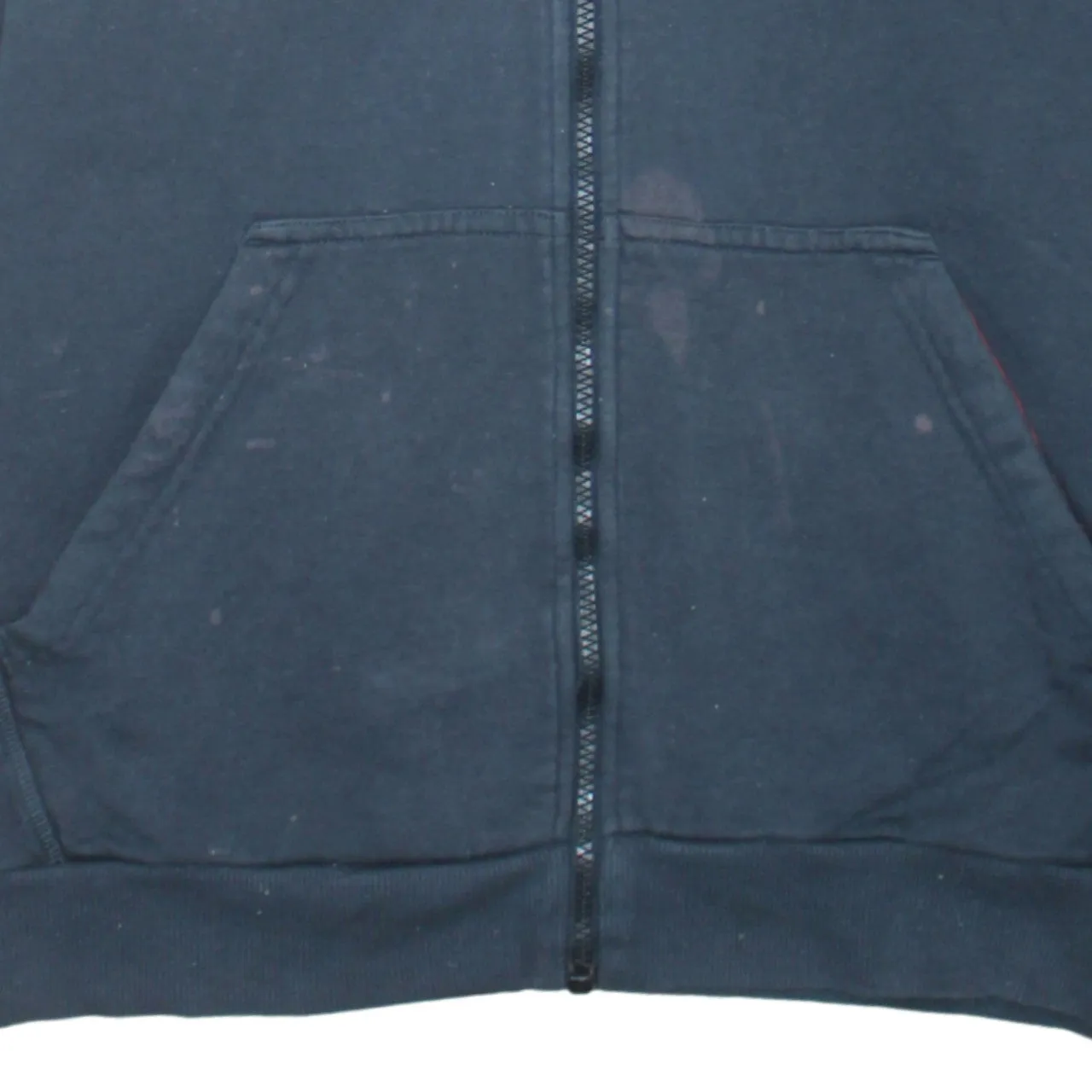 Adidas 90's Striped Sleeve Full Zip Up Hoodie XLarge Navy Blue sold by Vintage Club product image thumbnail 4