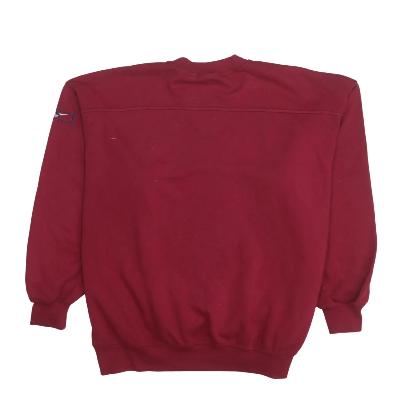 Reebok 90's Lightweight Crew Neck Sweatshirt Large Burgundy Red sold by Vintage Club product image thumbnail 2