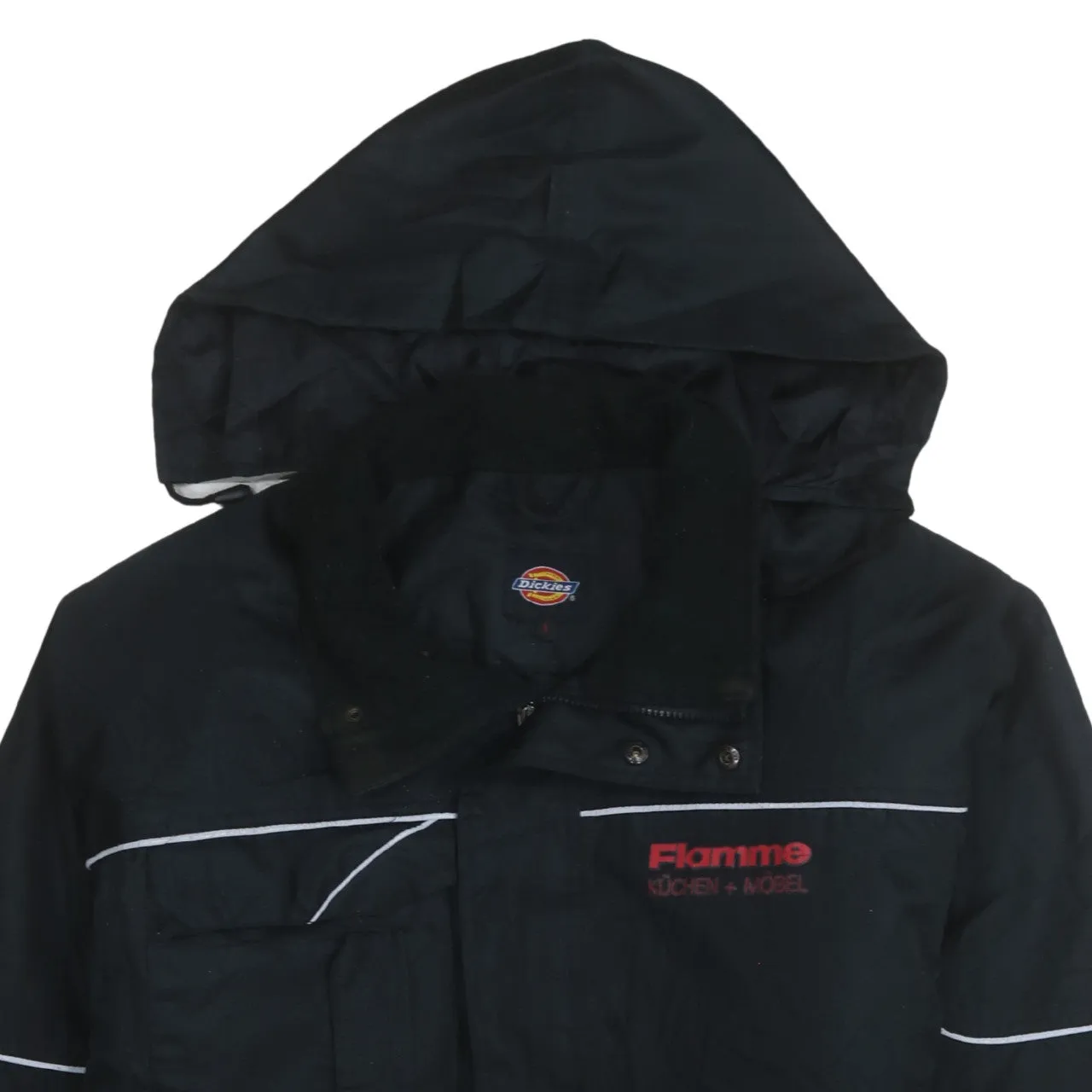 Dickies 90's Hooded Full Zip Up Windbreaker Large Black sold by Vintage Club product image thumbnail 3