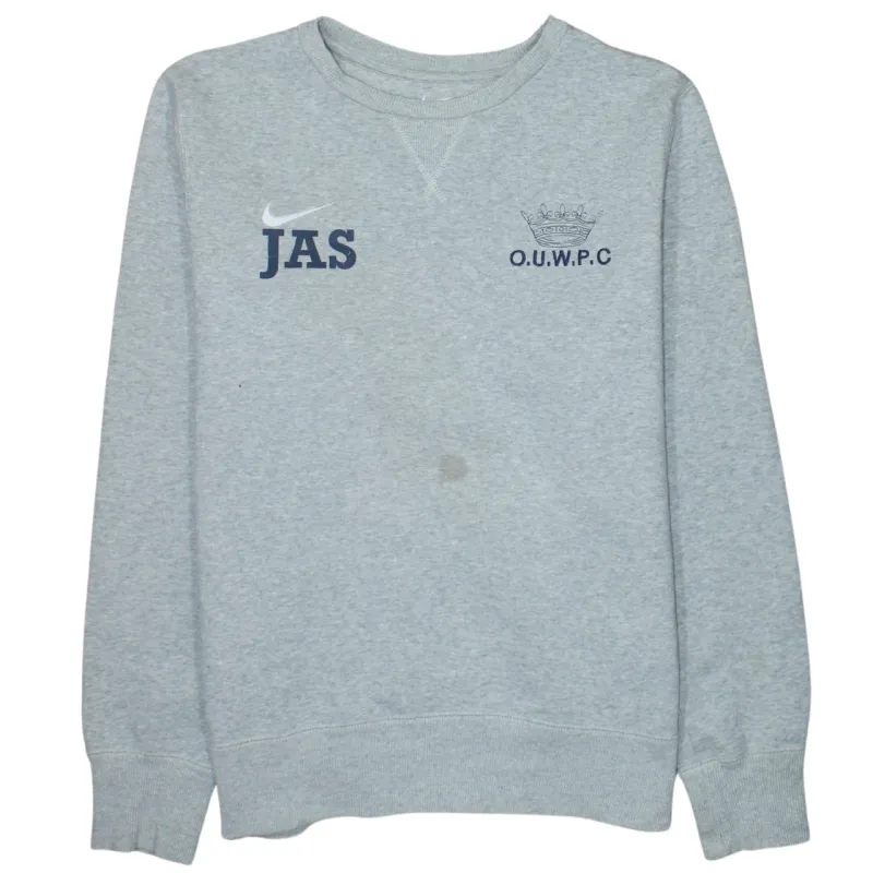 Nike 90's Swoosh Crew Neck Sweatshirt Large Grey sold by Vintage Club