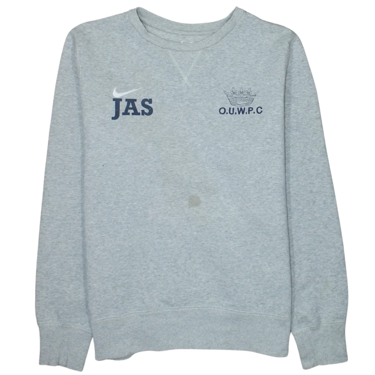 Nike 90's Swoosh Crew Neck Sweatshirt Large Grey sold by Vintage Club