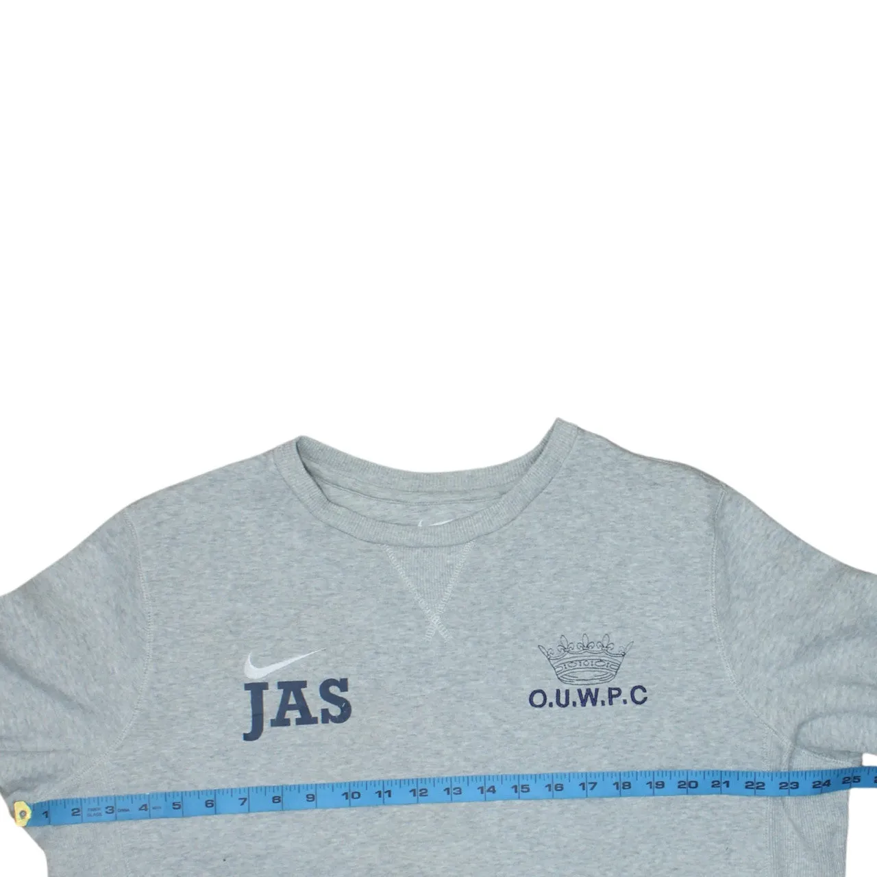 Nike 90's Swoosh Crew Neck Sweatshirt Large Grey sold by Vintage Club product image thumbnail 5