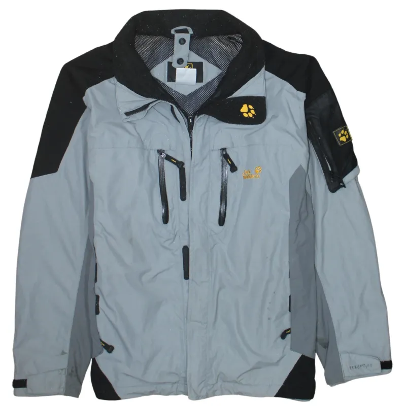 Jack WolfSkin 90's Lightweight Full Zip Up Windbreaker Medium Grey sold by Vintage Club