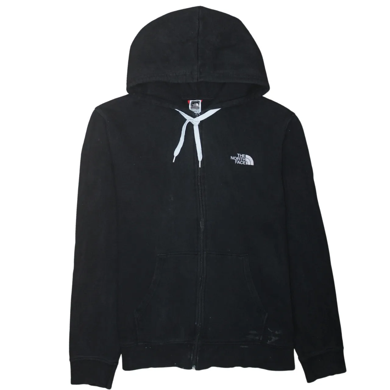 The North Face 90's Drawstring Pockets Full Zip Up Hoodie XLarge Black sold by Vintage Club