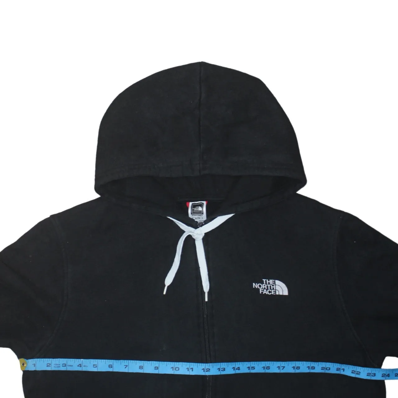 The North Face 90's Drawstring Pockets Full Zip Up Hoodie XLarge Black sold by Vintage Club product image thumbnail 5
