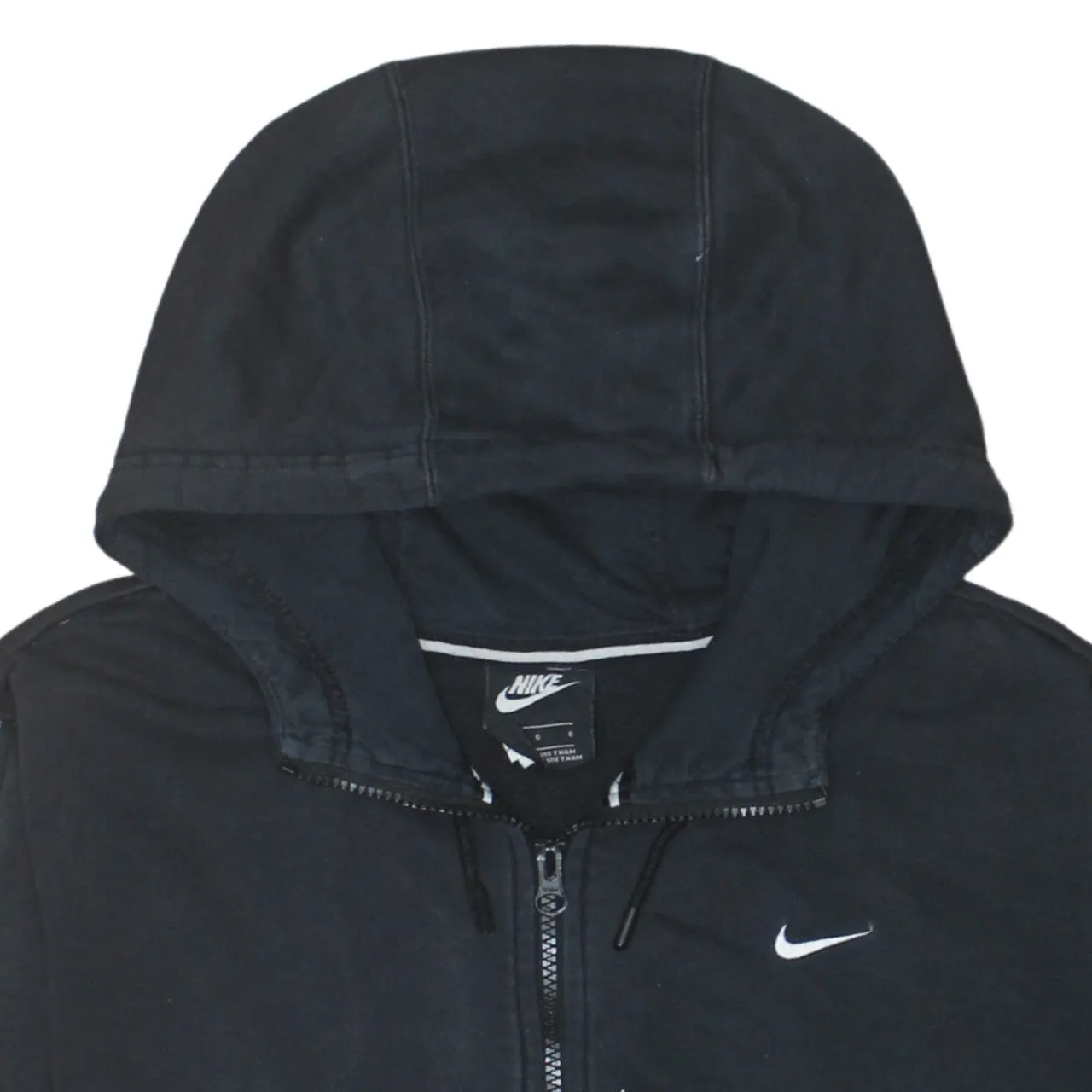 Nike 90's Swoosh Full Zip Up Hoodie Large Black sold by Vintage Club product image thumbnail 3