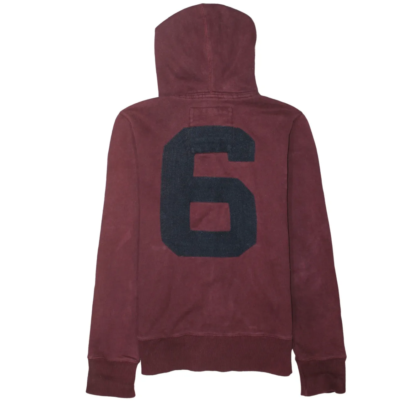 Super Dry 90's Lightweight Full Zip Up Hoodie Medium Red sold by Vintage Club product image thumbnail 2