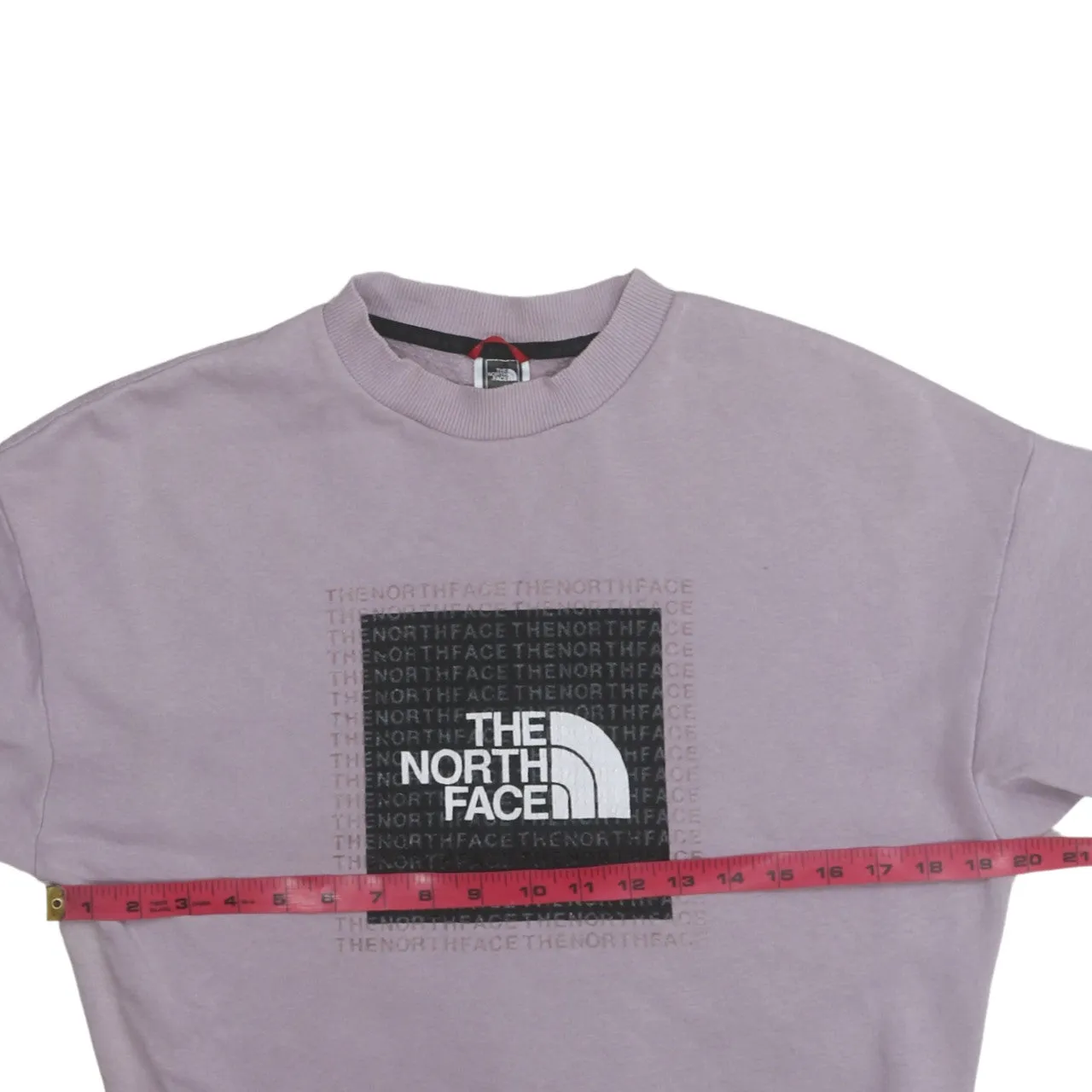 The North Face 90's Spellout Crew Neck Sweatshirt Small Purple sold by Vintage Club product image thumbnail 5