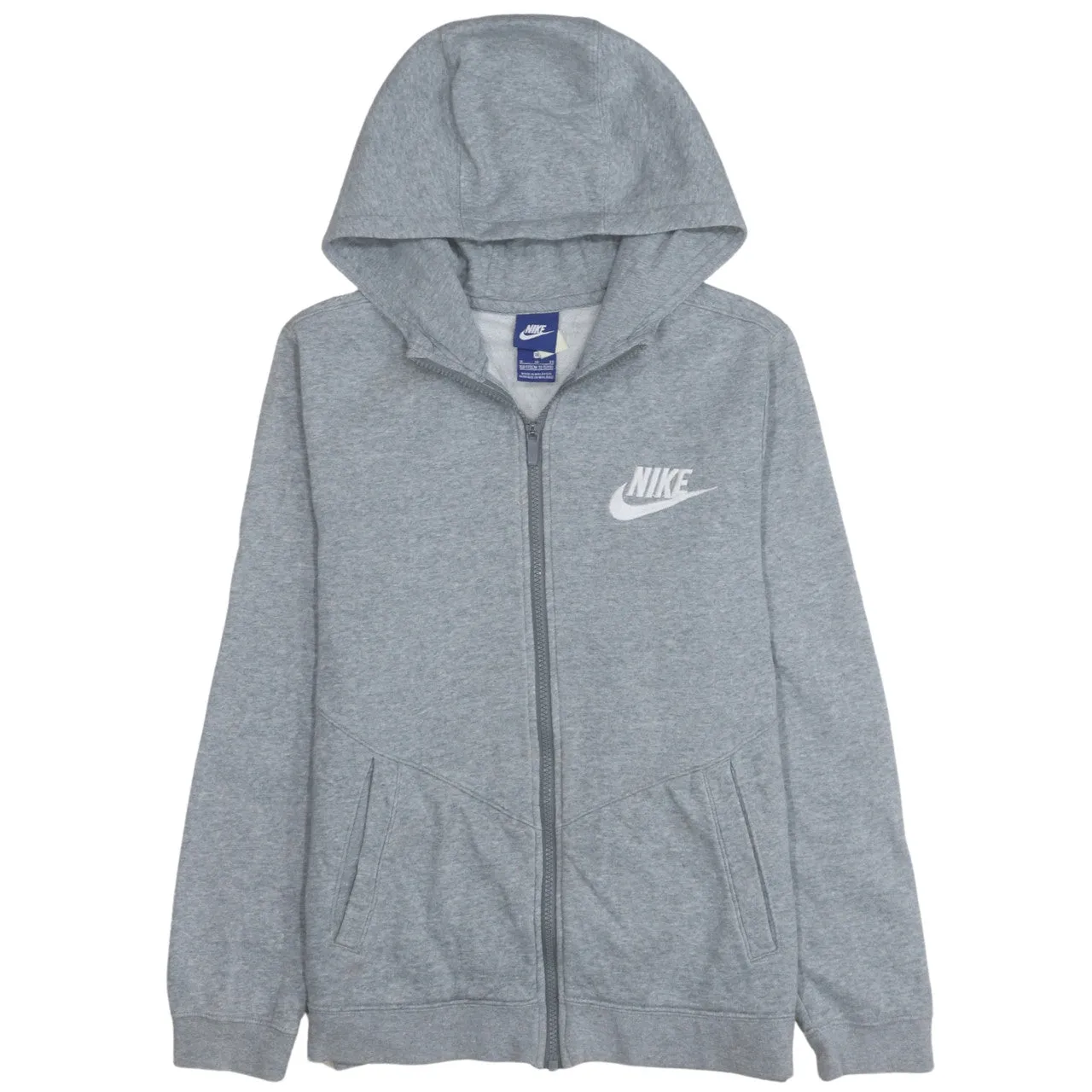 Nike 90's Swoosh Full Zip Up Hoodie XLarge Grey sold by Vintage Club