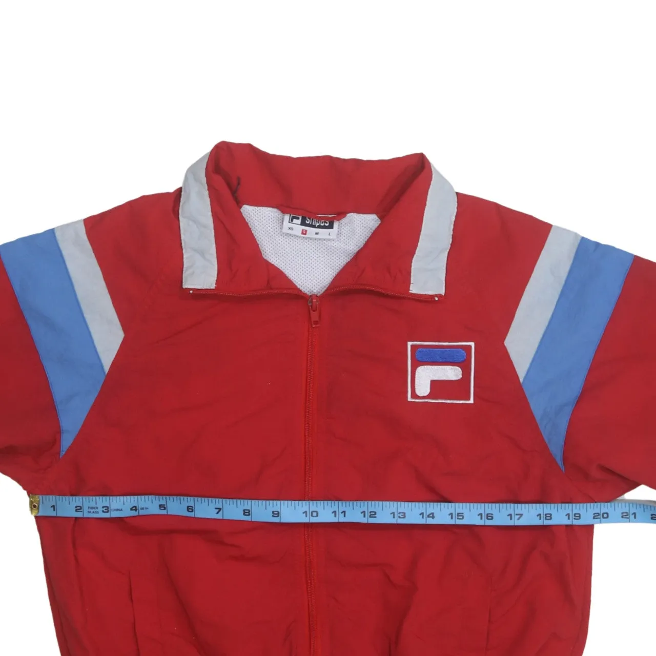 Fila 90's Lightweight Full Zip Up Windbreaker Small Red sold by Vintage Club product image thumbnail 5