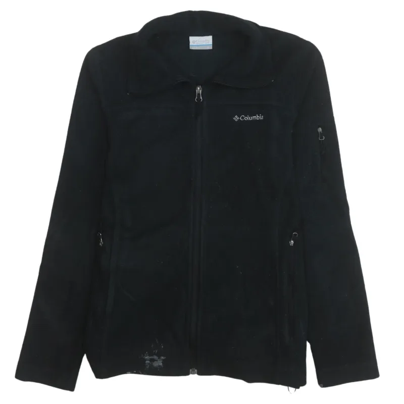 Columbia 90's Hiking Warm Full Zip Up Fleece Jumper Small Black made by Columbia