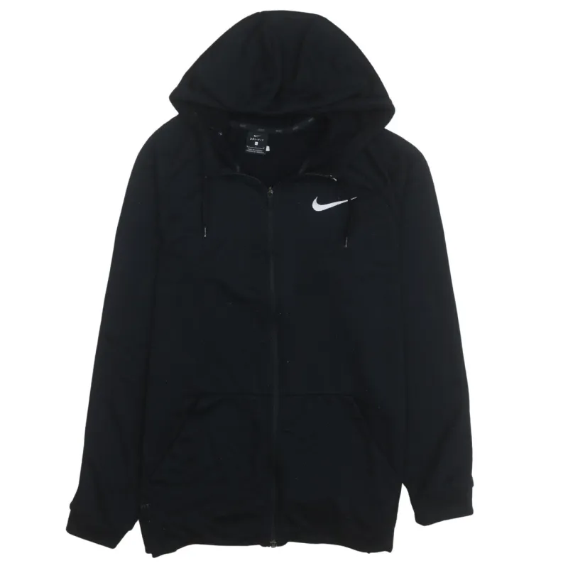Nike 90's Swoosh Full Zip Up Hoodie Large Black sold by Vintage Club