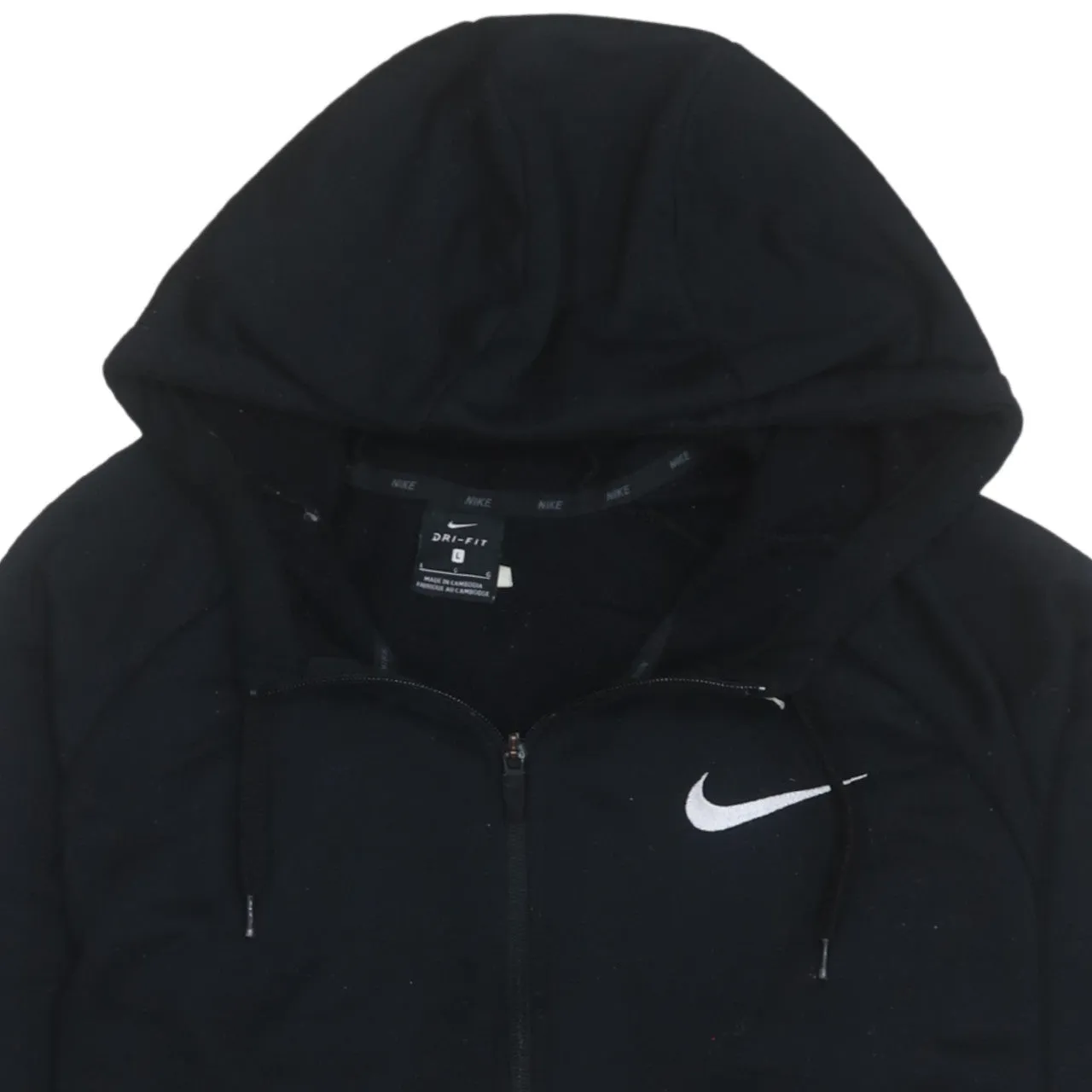Nike 90's Swoosh Full Zip Up Hoodie Large Black sold by Vintage Club product image thumbnail 3