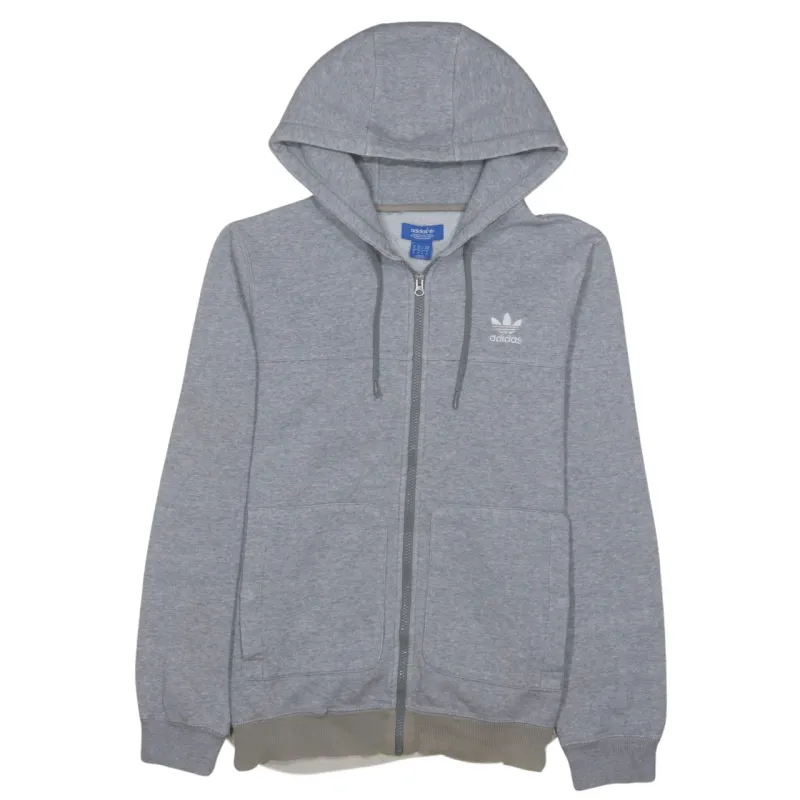 Adidas 90's Lightweight Full Zip Up Hoodie Medium Grey sold by Vintage Club