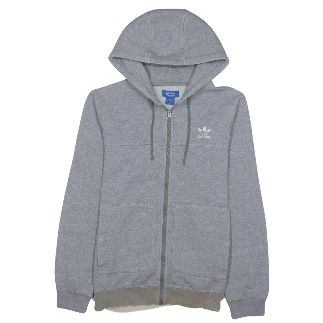 Adidas 90's Lightweight Full Zip Up Hoodie Medium Grey sold by Vintage Club