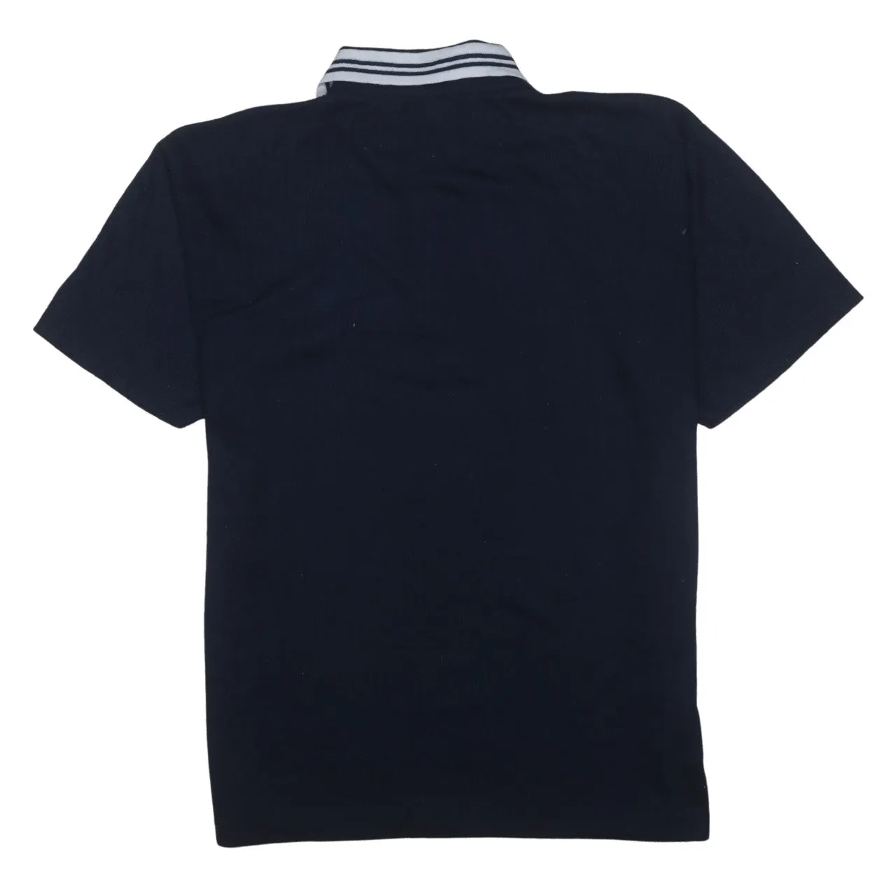 Timberland 90's Short Sleeves Quarter Button Polo Shirt Large Navy Blue sold by Vintage Club product image thumbnail 2