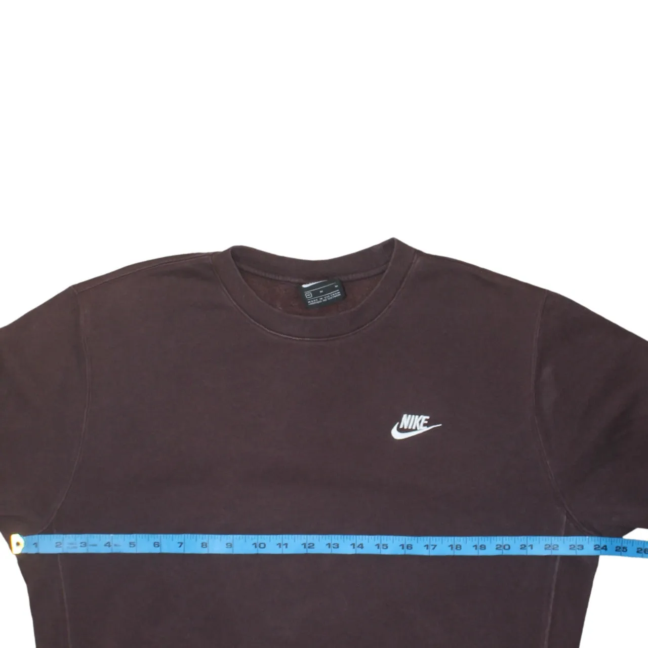 Nike 90's Swoosh Crew Neck Sweatshirt Medium Brown sold by Vintage Club product image thumbnail 5