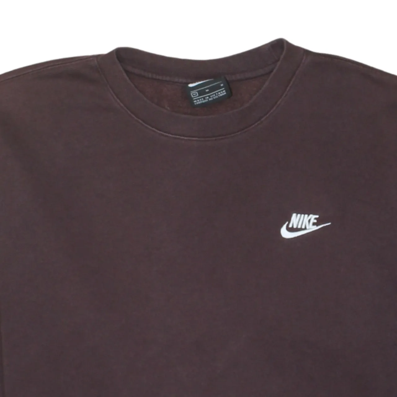 Nike 90's Swoosh Crew Neck Sweatshirt Medium Brown sold by Vintage Club product image thumbnail 3