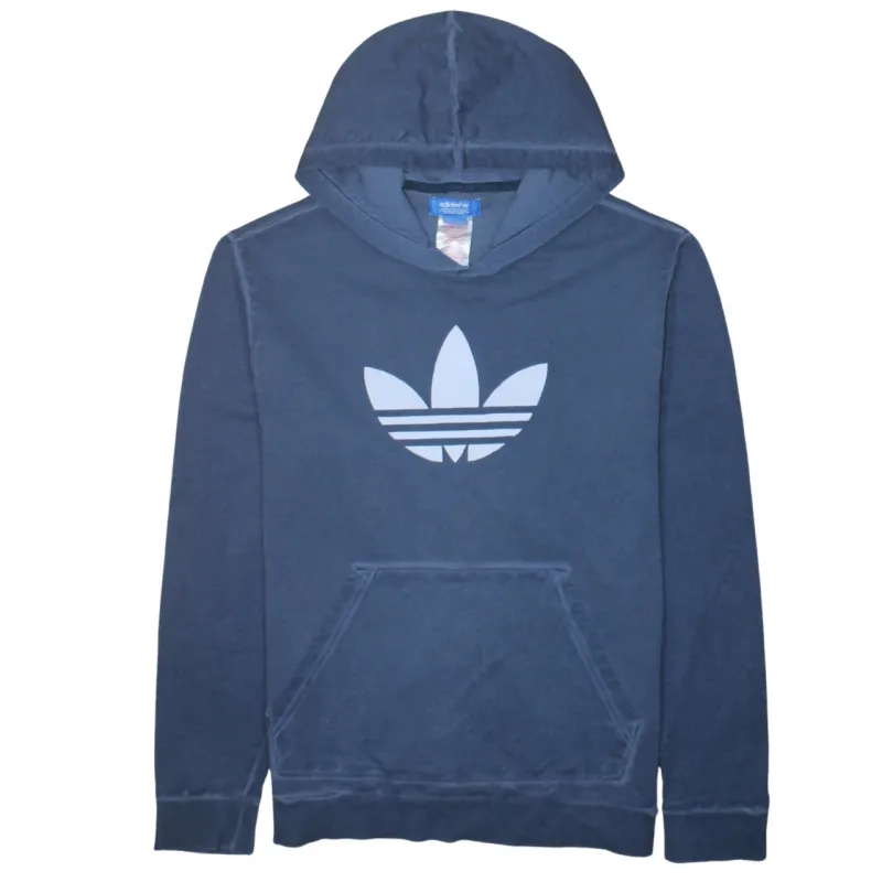 Adidas 90's Spellout Pullover Hoodie XLarge Navy Blue sold by Vintage Club