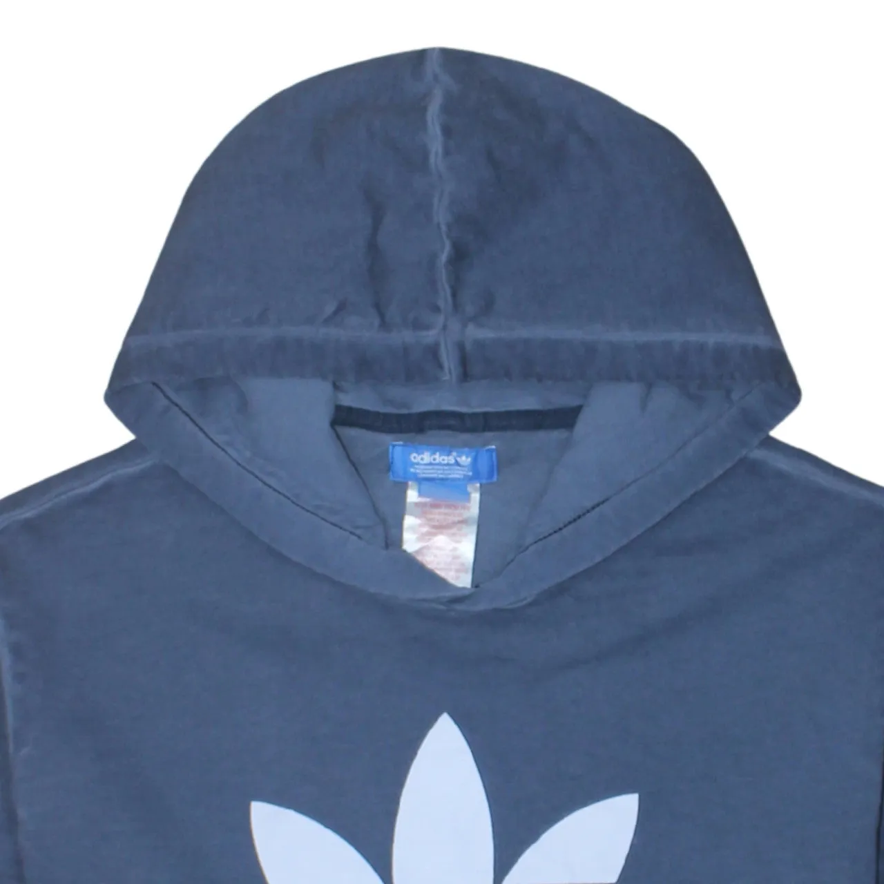 Adidas 90's Spellout Pullover Hoodie XLarge Navy Blue sold by Vintage Club product image thumbnail 3