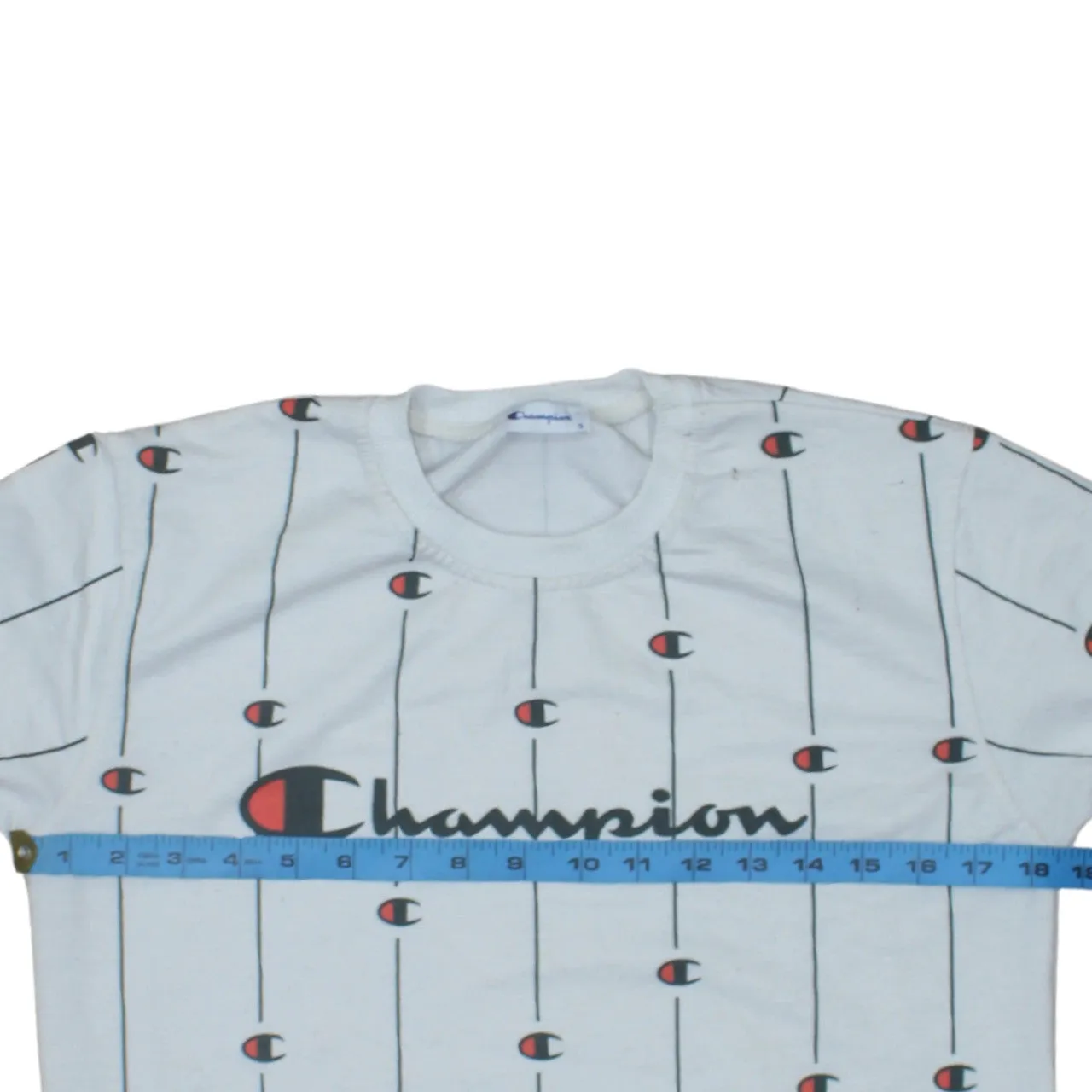 Champion 90's Spellout Crew Neck Sweatshirt Small White sold by Vintage Club product image thumbnail 5