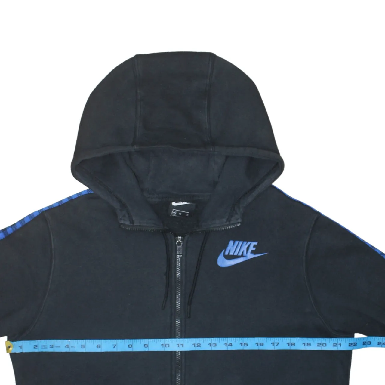 Nike 90's Swoosh Full Zip Up Hoodie Medium Black sold by Vintage Club product image thumbnail 5