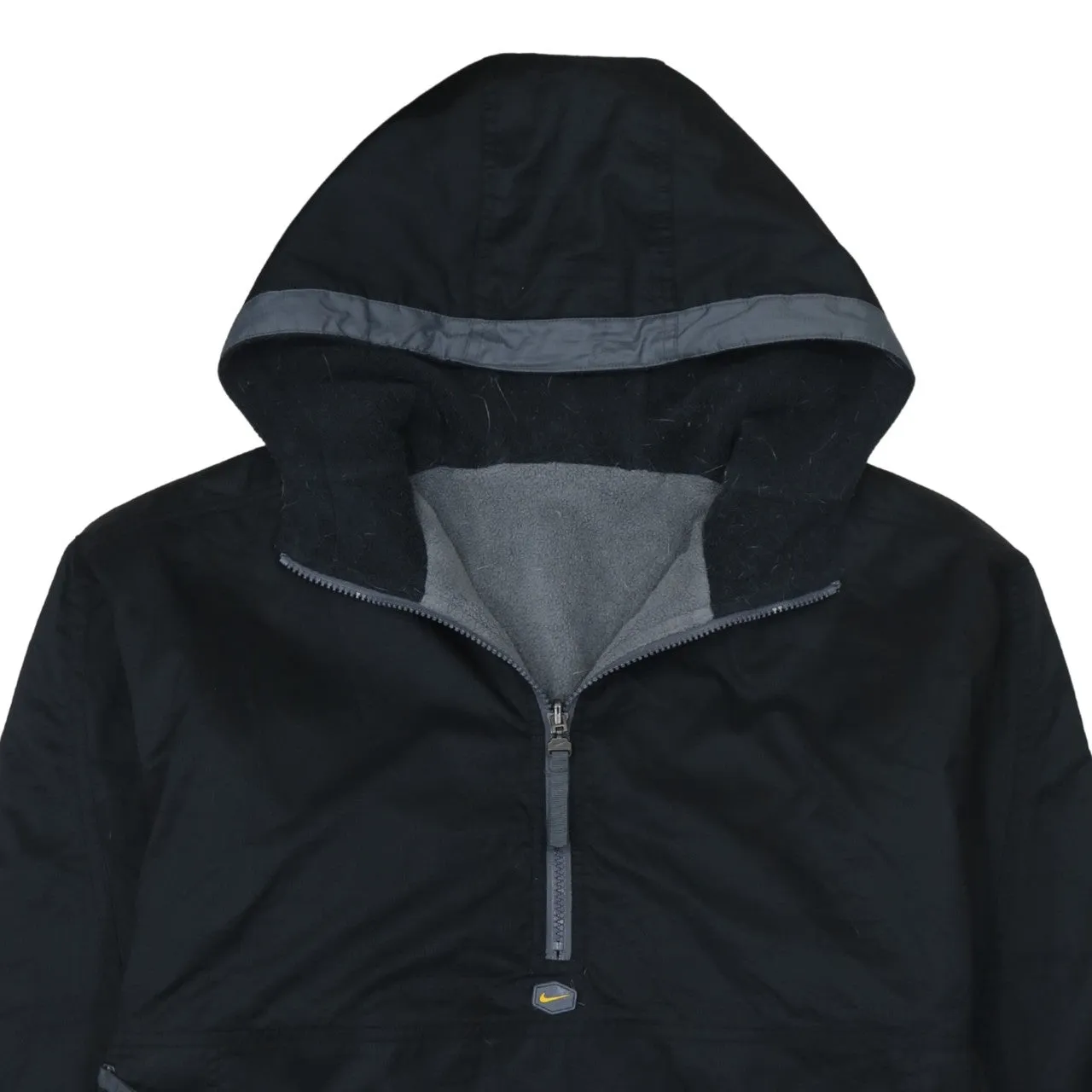 Nike 90's Swoosh Quarter Zip Windbreaker Large Black sold by Vintage Club product image thumbnail 3