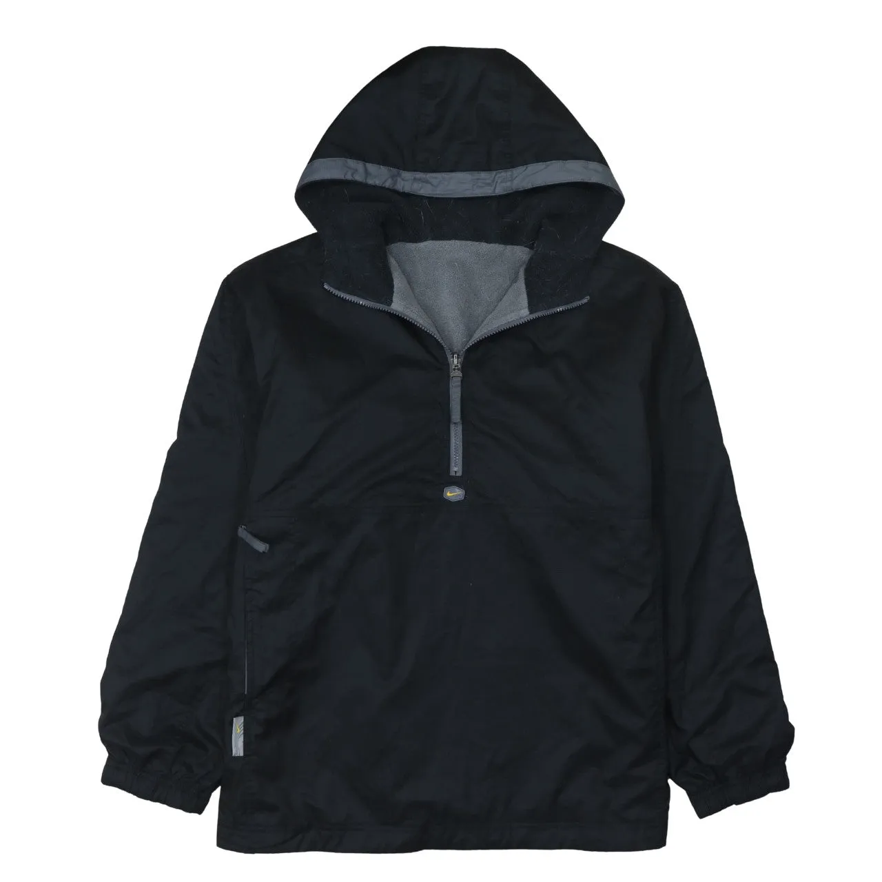 Nike 90's Swoosh Quarter Zip Windbreaker Large Black sold by Vintage Club