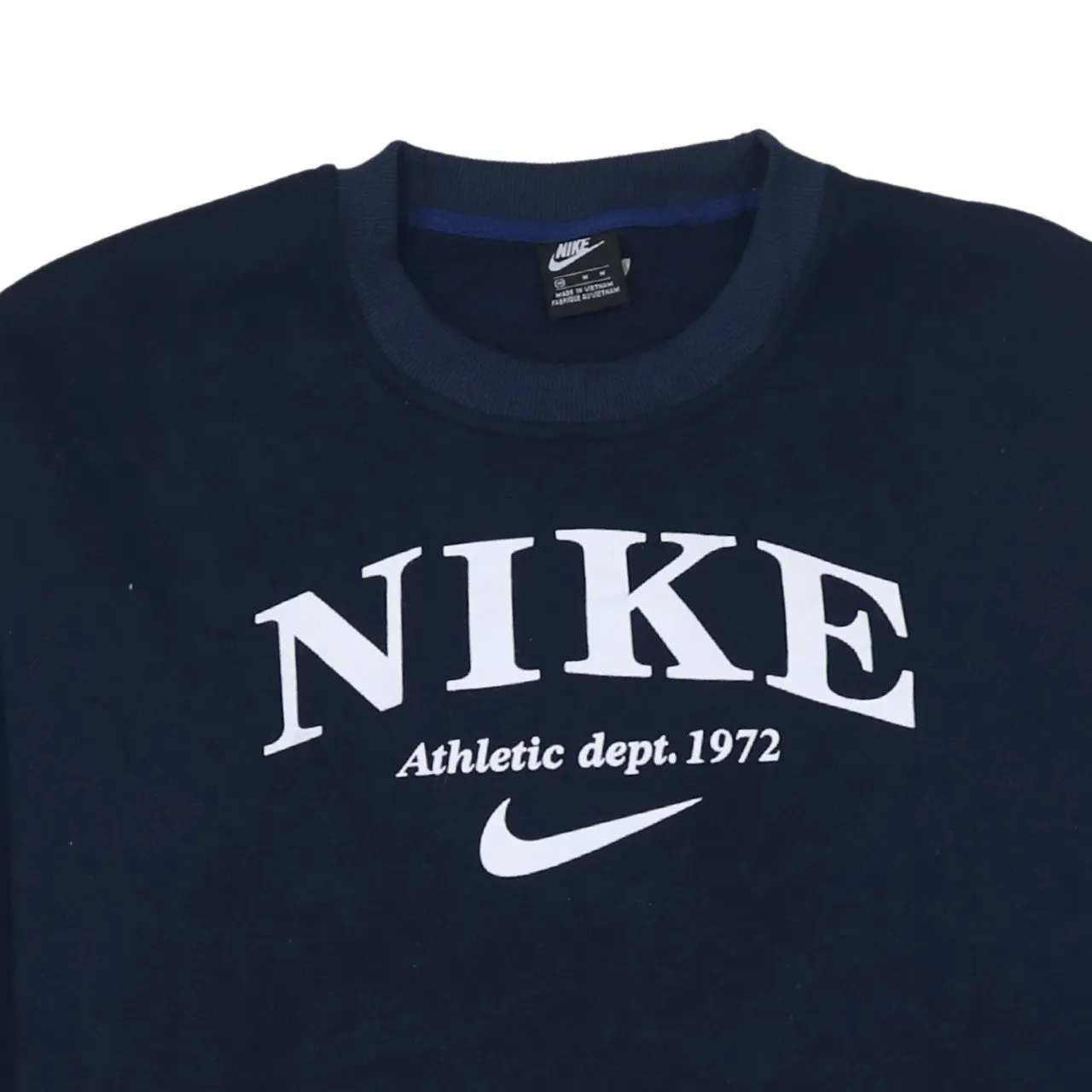 Nike 90's Center Middle Swoosh Crew Neck Sweatshirt Medium Navy Blue sold by Vintage Club product image thumbnail 3