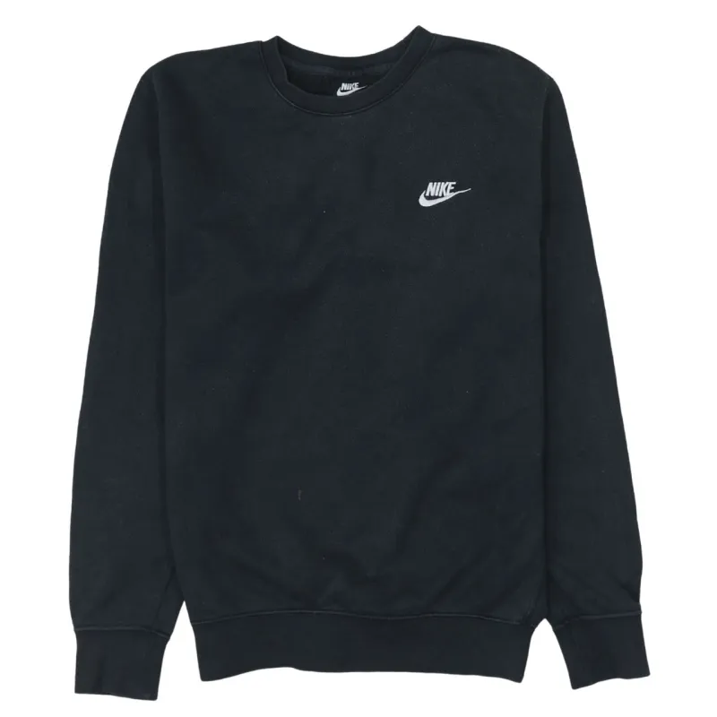Nike 90's Swoosh Crew Neck Sweatshirt XSmall Black made by Nike